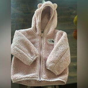 Northface jacket pink 6/12 months